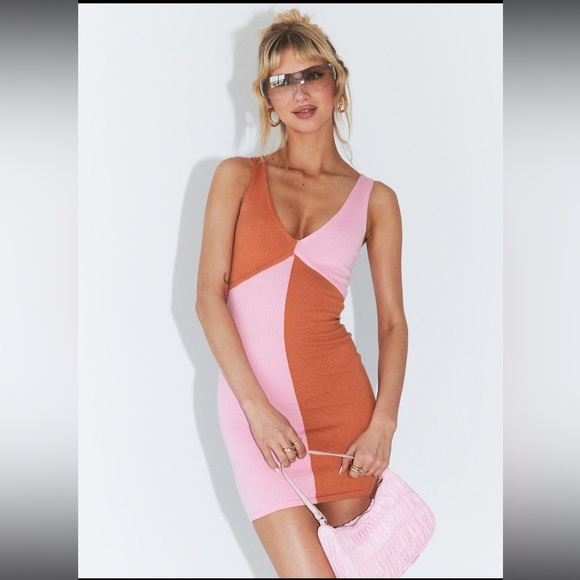 Princess Polly Sienna mini dress pink lower impact - Picture 1 of 4